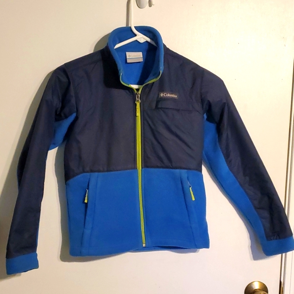 Columbia Boys S blue fleece jacket